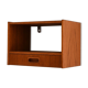 1960s Scandinavian wall-mounted teak bedside table