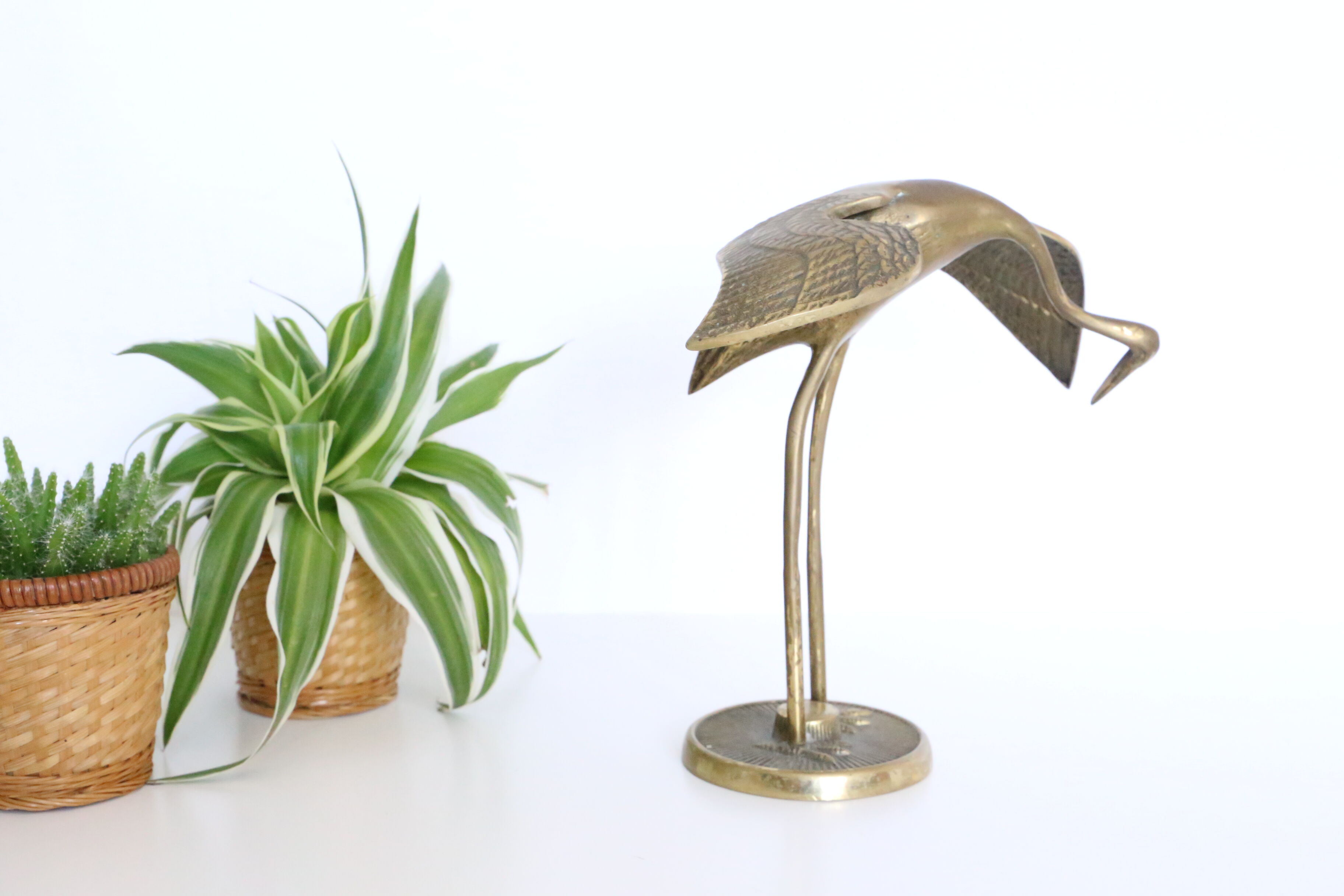 Brass stork