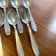 Box of 12 small silver-plated Art Deco spoons