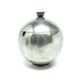 Mid-century modern sugar bowl, silver-plated brass, HEFRA, Poland, 1960s