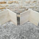 Travertine coffee table