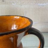 Glazed ceramic pitcher
