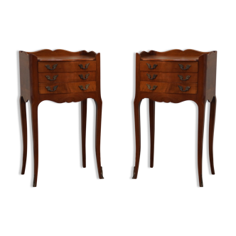 Pair of Louis XV style bedside table