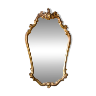 Very large vintage golden Rococo mirror