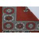 Vintage Turkish Hand-Knotted Wool Cotton Red Runner 110x193