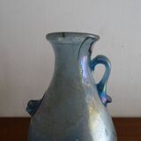 Vase à anse Scavo Seguso Vetri D'arte verre irisé Murano 1950