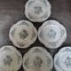 6 flat earthenware plates by Gien