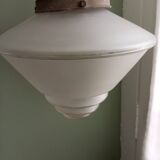 Suspension en verre art déco