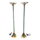 Brutalist Pair of Floor Lamps by Maison Valenti, 1970s-1980s
