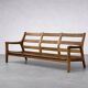 Vintage Mid-Century Danish Modern 3-Seater Brown Leather Sofa by Georg Thams