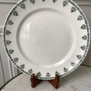 Plat rond Terre de Fer Saint-Amand fin XIXème