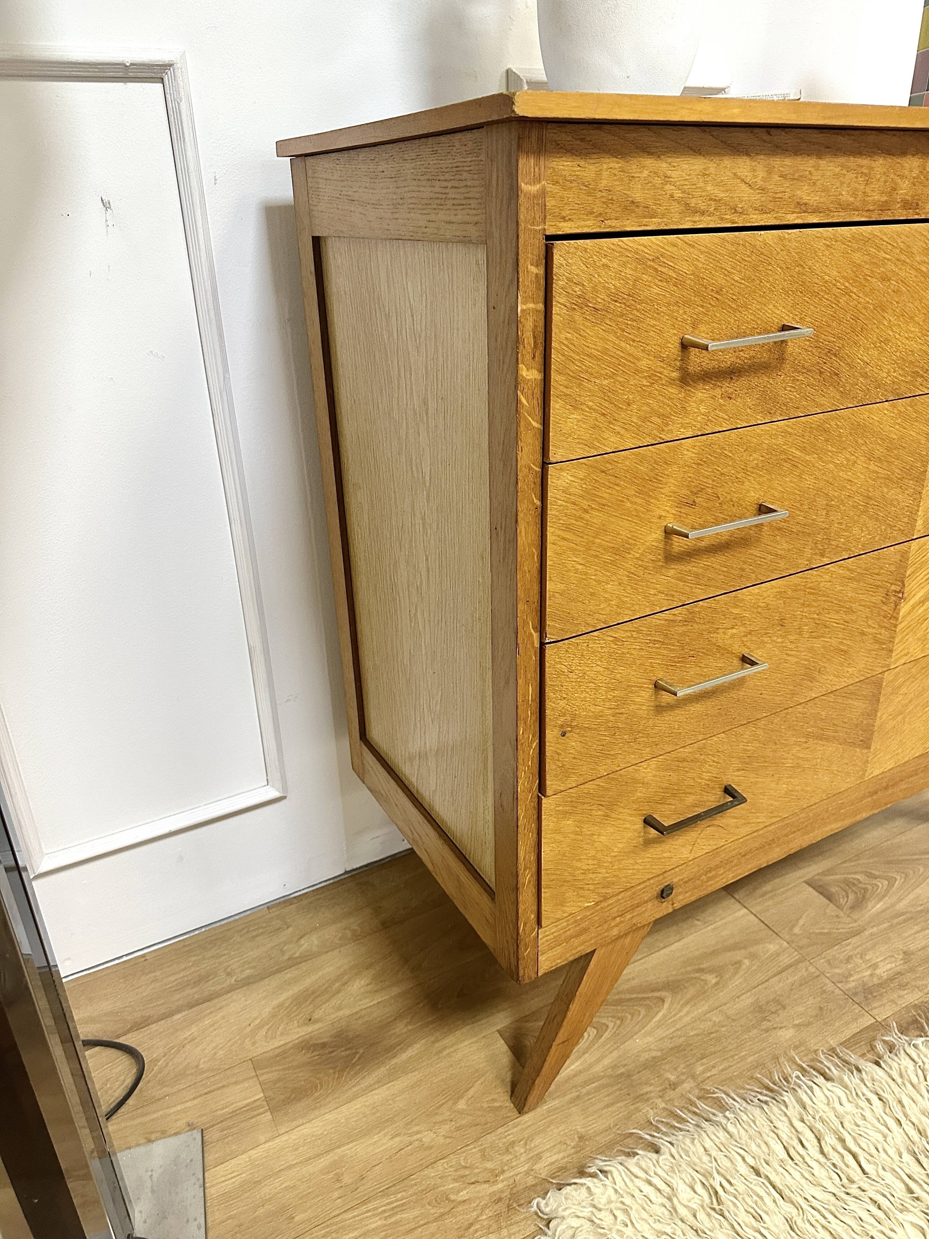 Vintage chest of drawers compass feet