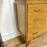 Vintage chest of drawers compass feet