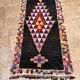 Handmade Moroccan Berber rug: Small model in cream Beni Ouarain wool