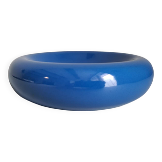 Vide-poches François Chatain couleur bleu / collection / céramique française / signature / France / vintage / Mid-Century / XXème siècle