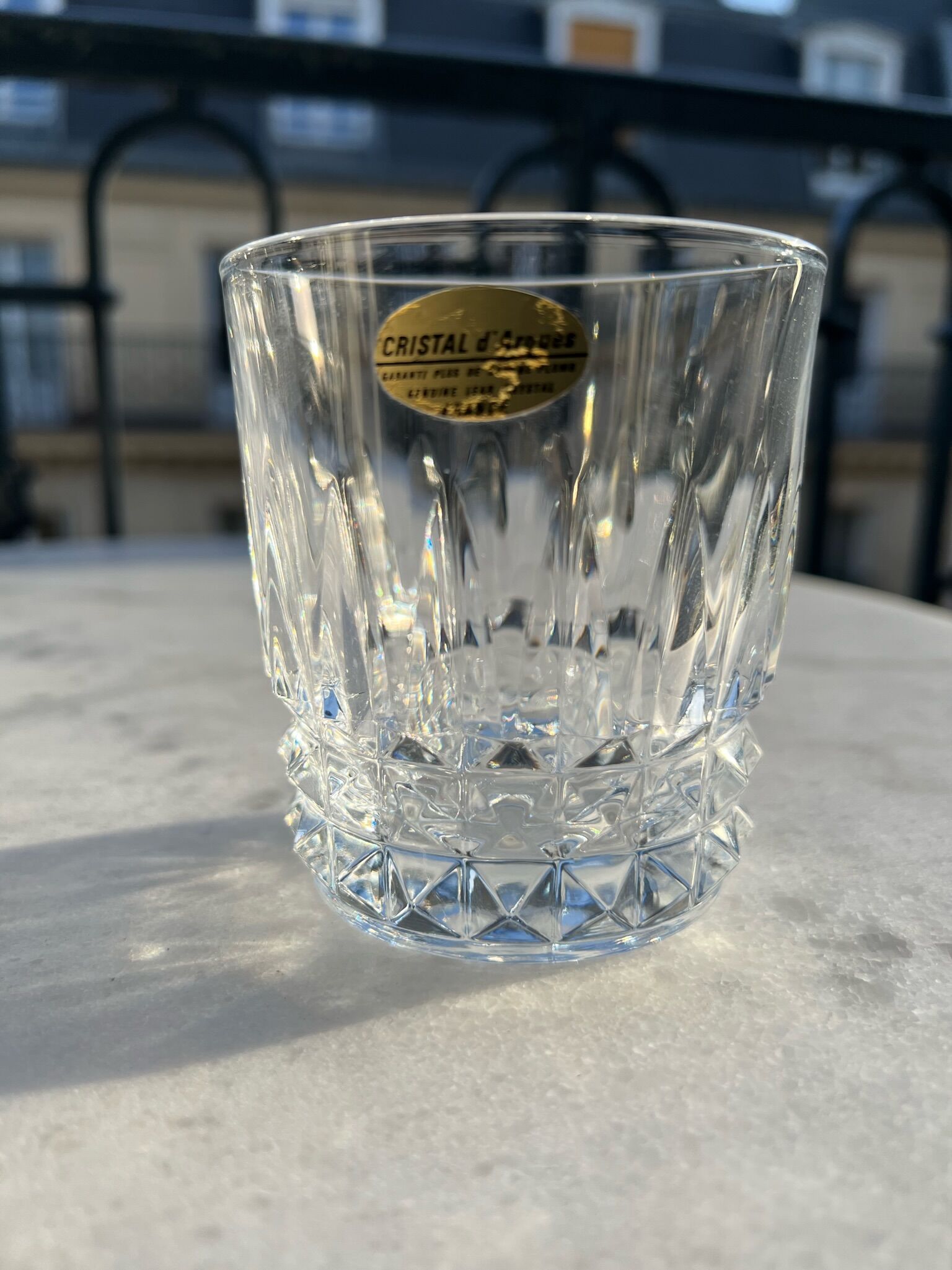 5 crystal whiskey glass