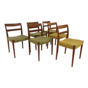 6 chaises en teck ''Garmi'', - nils