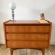 Commode coiffeuse scandinave en teck design danois années 60