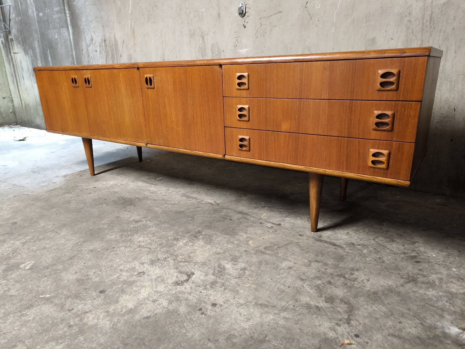 Vintage Scandinavian teak sideboard