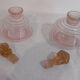Paire de flacons art deco en verre