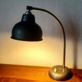 Gray industrial desk lamp 1970