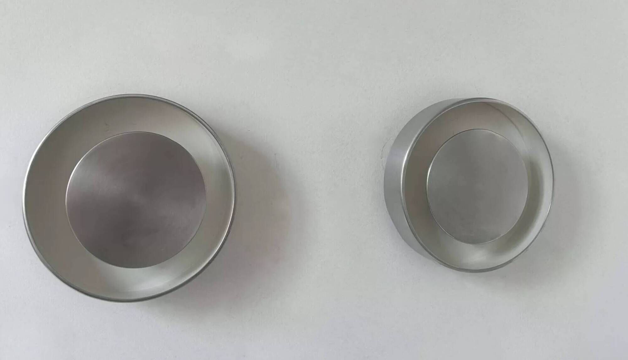 Pair of vintage wall lights, brushed metal, France 1970