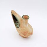 Sculptural studio ceramic Art vase by Ceramist Nikos Dazelidis, Greece 1960s