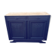 Vintage art deco abyssal blue buffet