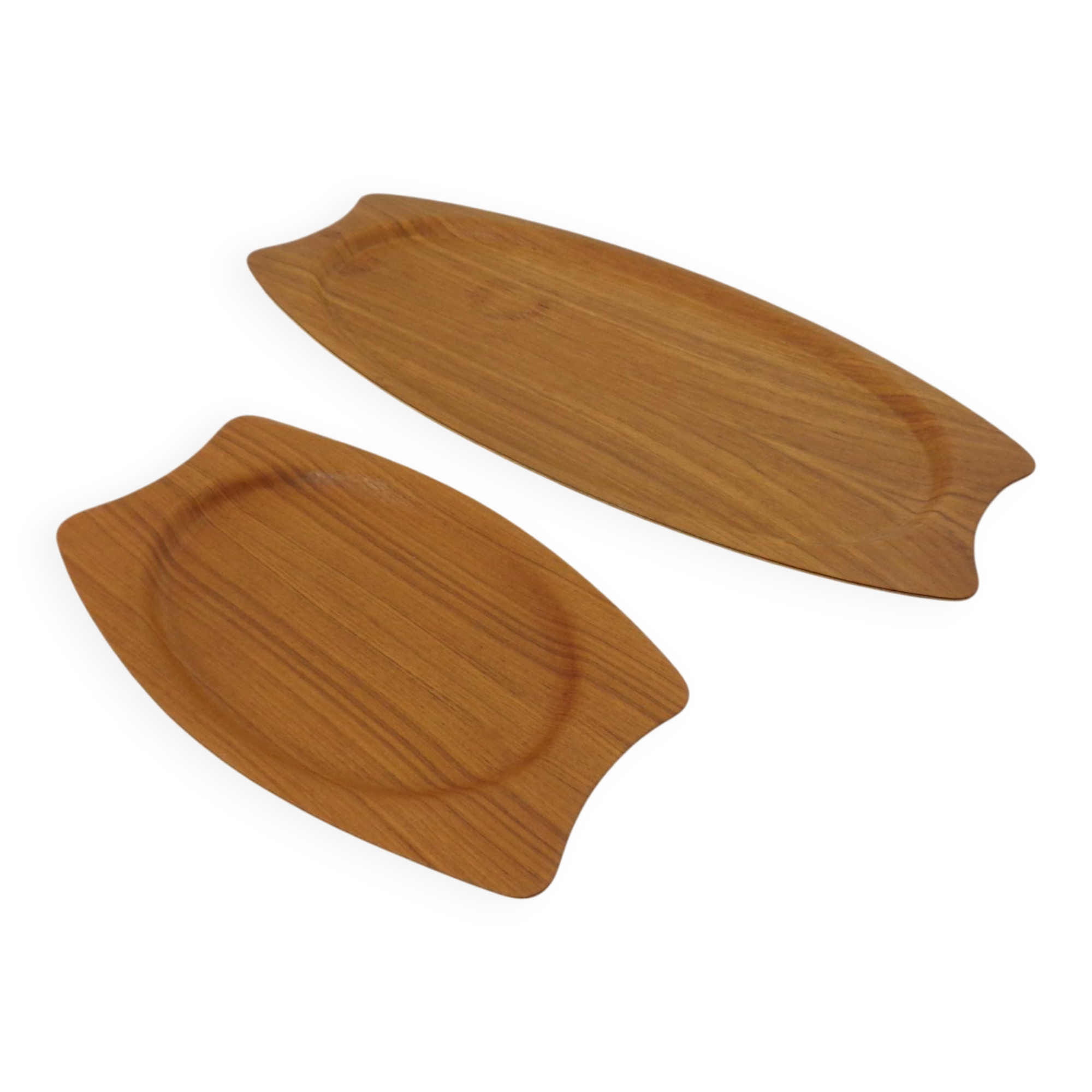 Danish trays in teak from Silva, 1960s, set of 2.