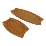 Danish trays in teak from Silva, 1960s, set of 2.