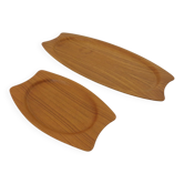 Danish trays in teak from Silva, 1960s, set of 2.