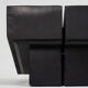 Obliqua two-seater leather sofa, Mario Botta, 1980s