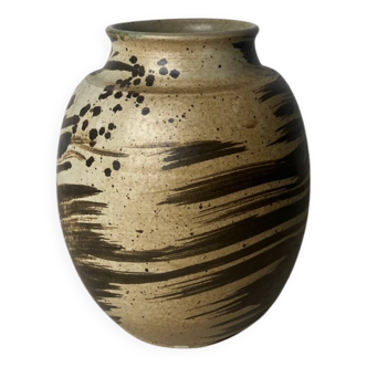 Ceramic vase - Stamped La Combe du Lac, Lamoura