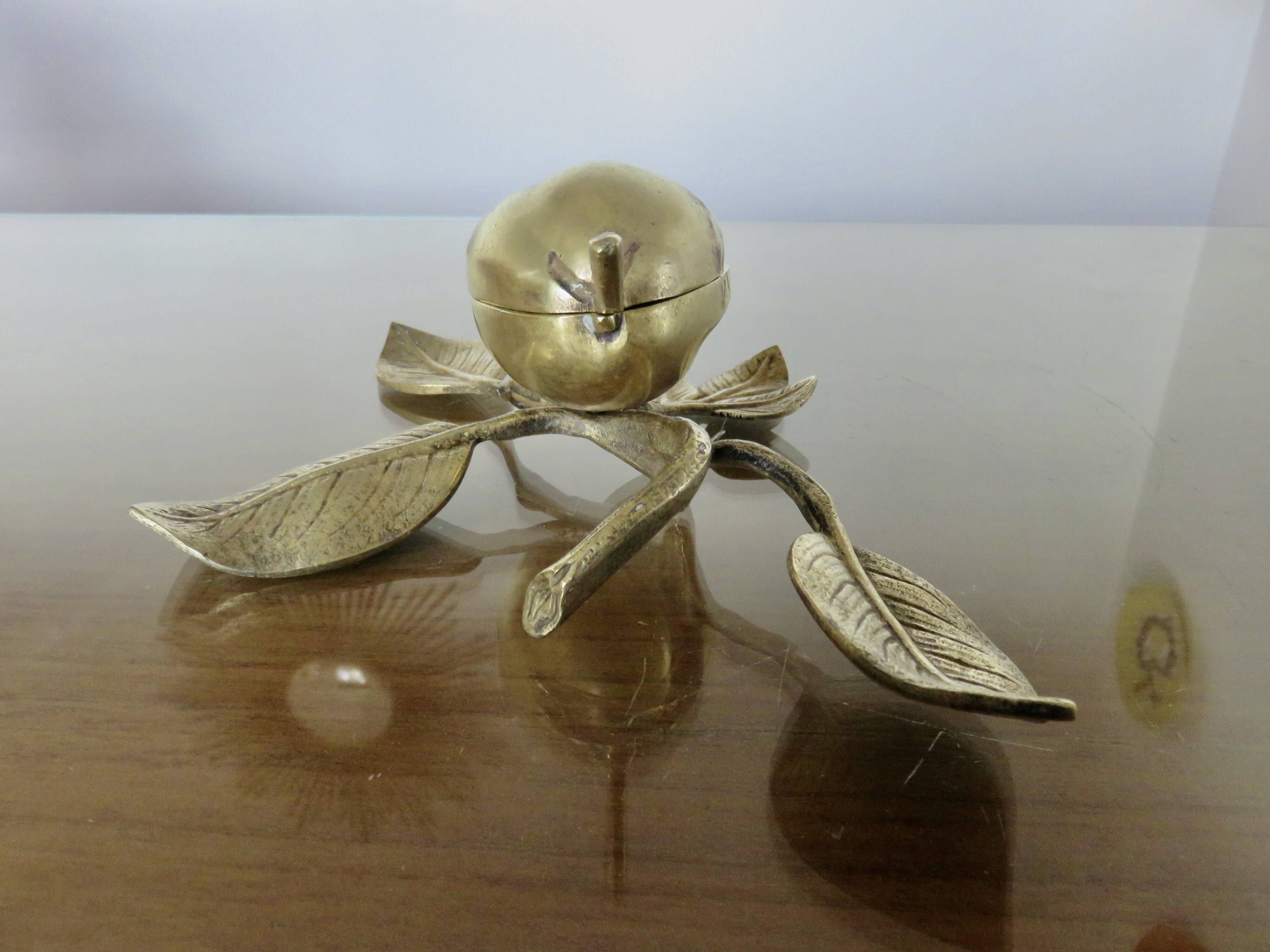 Antique bronze jewellery box, small catchall, Art Nouveau, 1920s