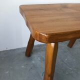 Brutalist coffee table in solid wood