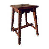 Mid-Century XX Oak Stool or Side Table