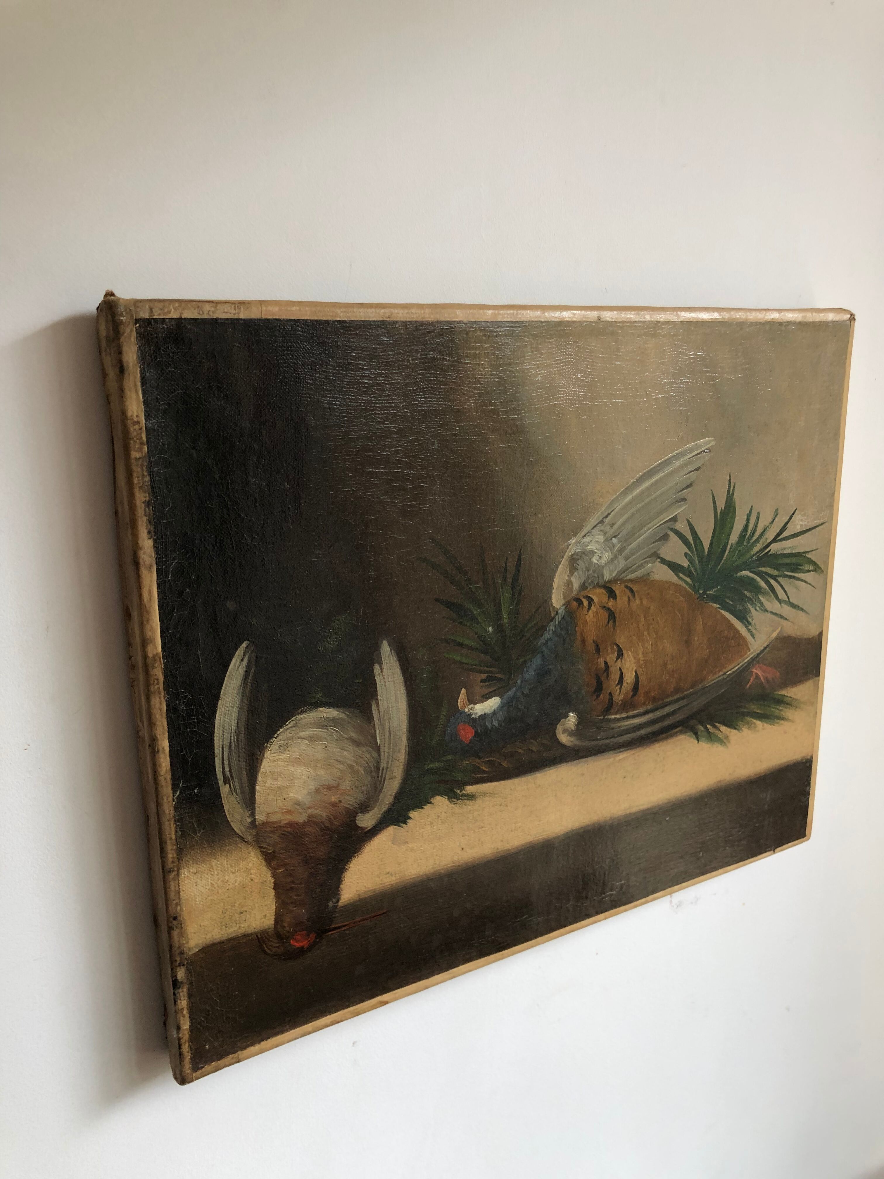 Still life with pheasants