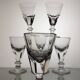 6 19th century bistro counter glasses