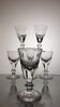 6 19th century bistro counter glasses