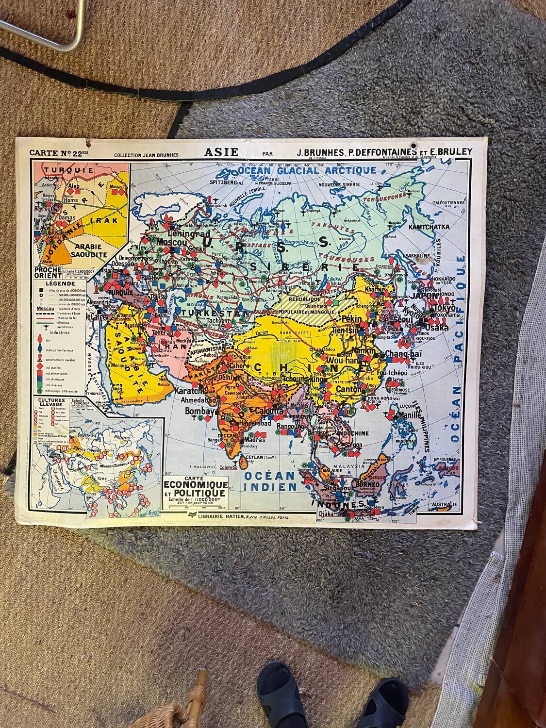 School map of Asia