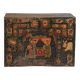 Antique Chinese chest painted in pine wood – China, circa 1900