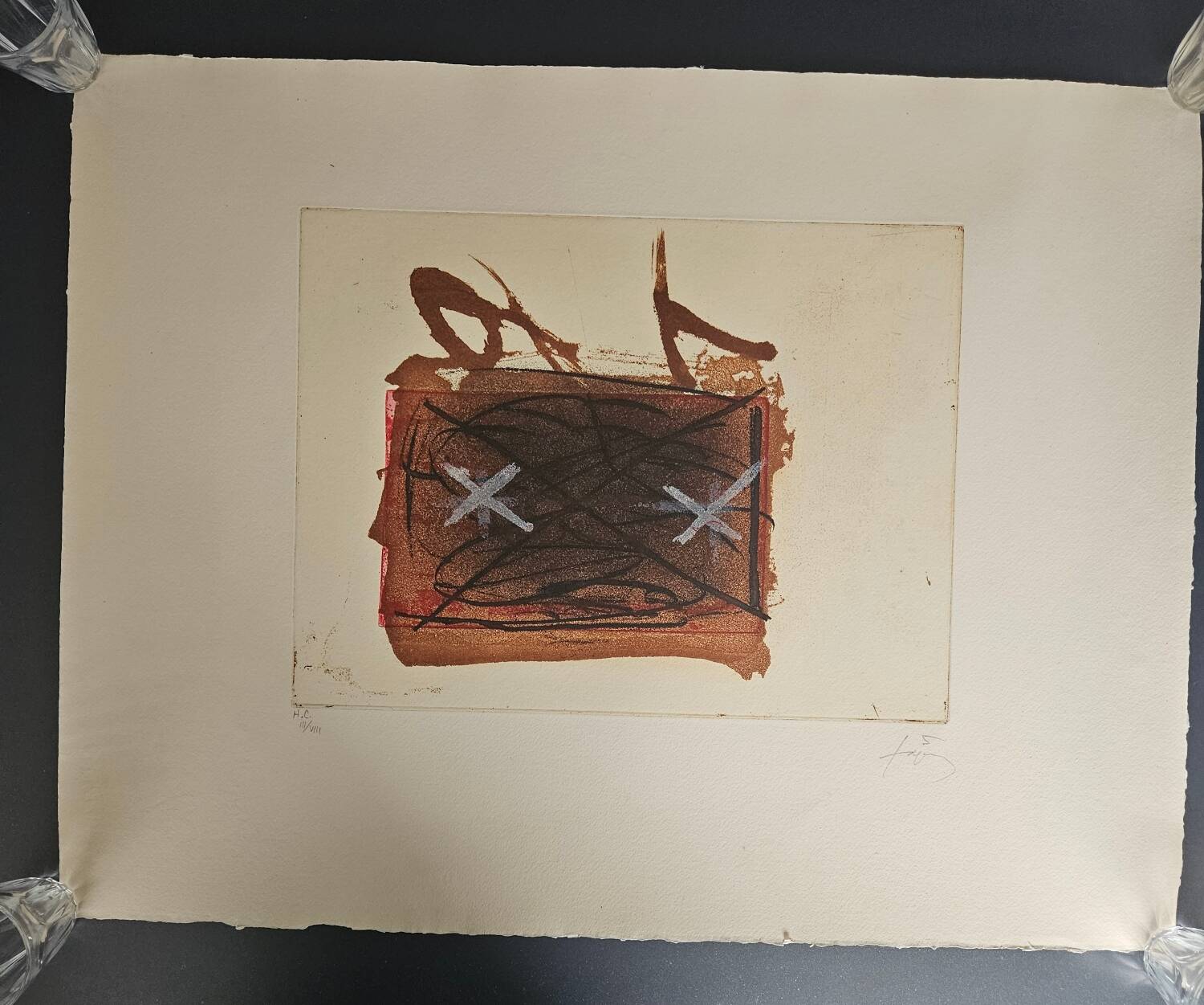 Original lithograph by Antoni Tàpies