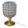 Lampe à poser globe vintage en verre moulé et ciselé