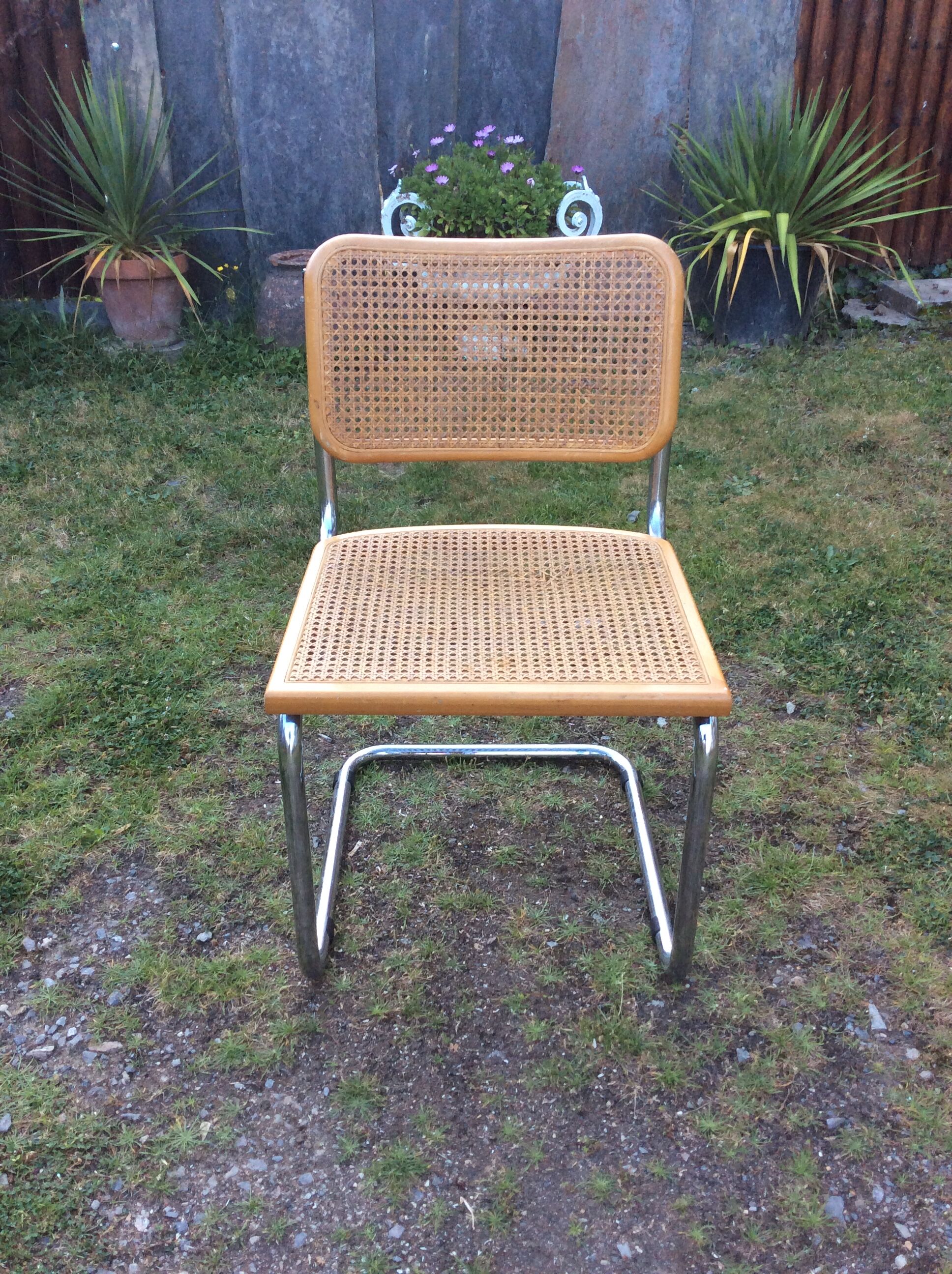 Vintage chair cannée Cesca Marcel Breuer B32