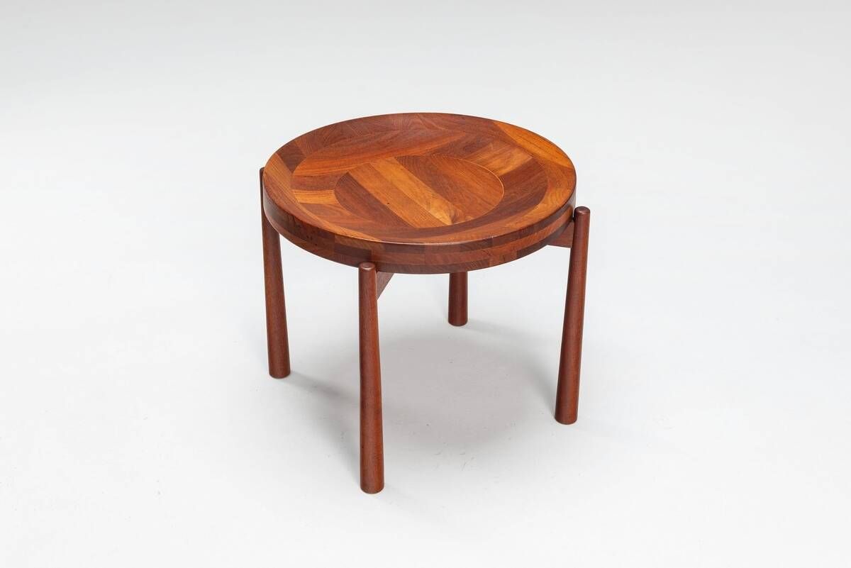 Table tray sculpturale Jens Quistgaard en teck Danemark 1960