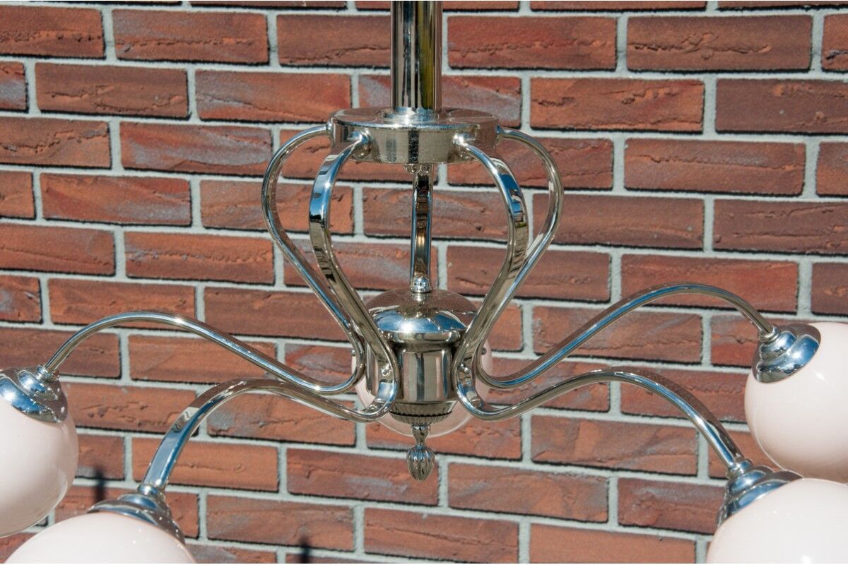 Midcentury Modern Chandelier, Poland, 1950s