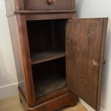 Louis Philippe walnut bedside table