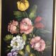 Huile sur toile tableau de fleurs