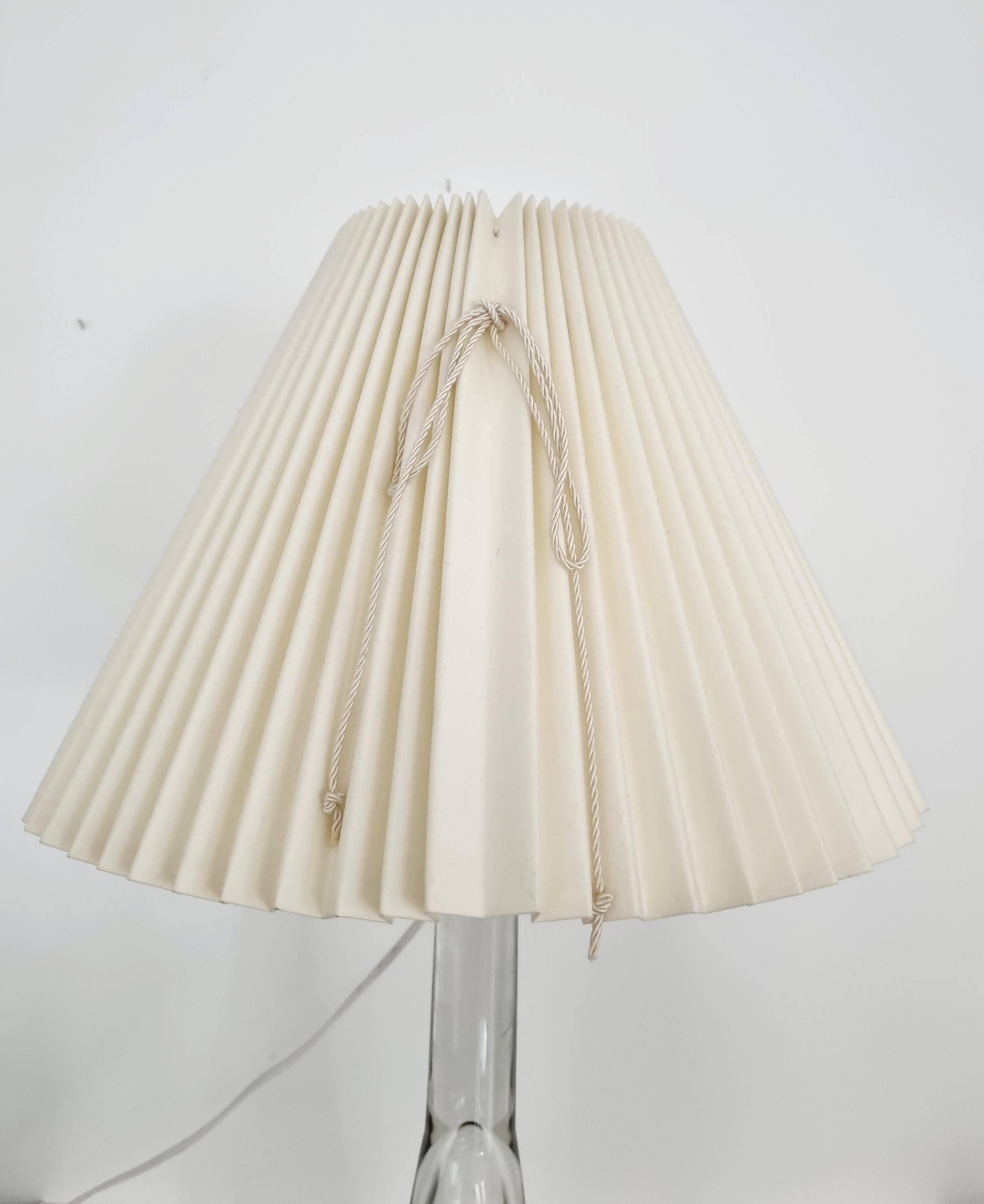 Desk lamp, glass and brass, mid-century modern / Scandinavian, Orno Oy Finland.