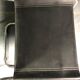 Paire de chaises S33 cuir noir et chrome